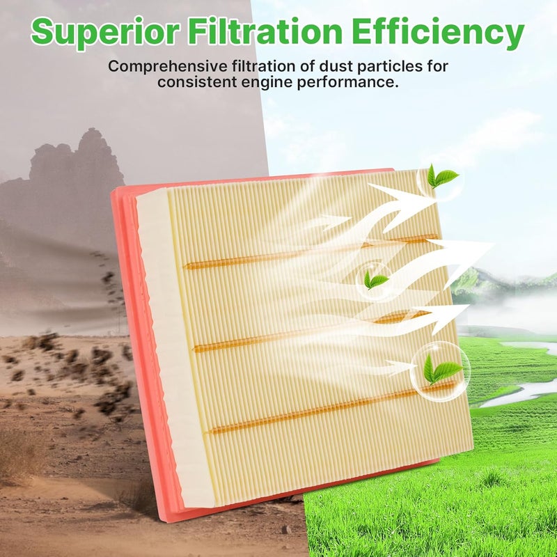 RVgolf Store 2PCS Engine Air Filter Fit for 2024 2025 2026 Mazda CX-90 CX90, 2025 2026 CX-70 CX70 Air Filter Replacement Engine Filter Automotive Accessories# PXFV133A0 - Image 3